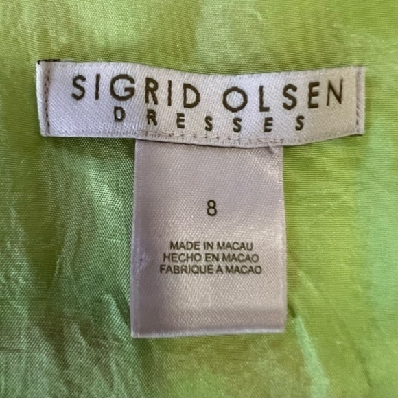 Sigrid Olsen Lined Floral Design Sleeveless Dress, Size 8. Like new condition. - Picture 4 of 7